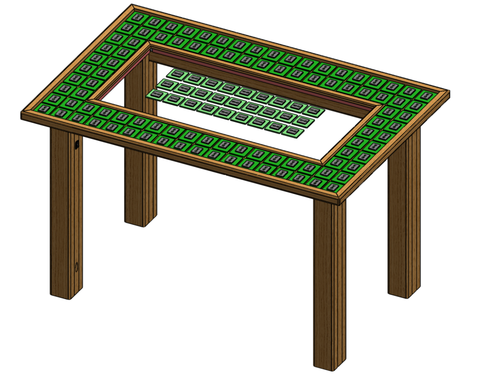 3D-Modell des Tisches