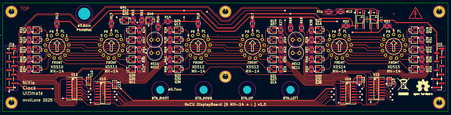 Das NxCU Display-Board